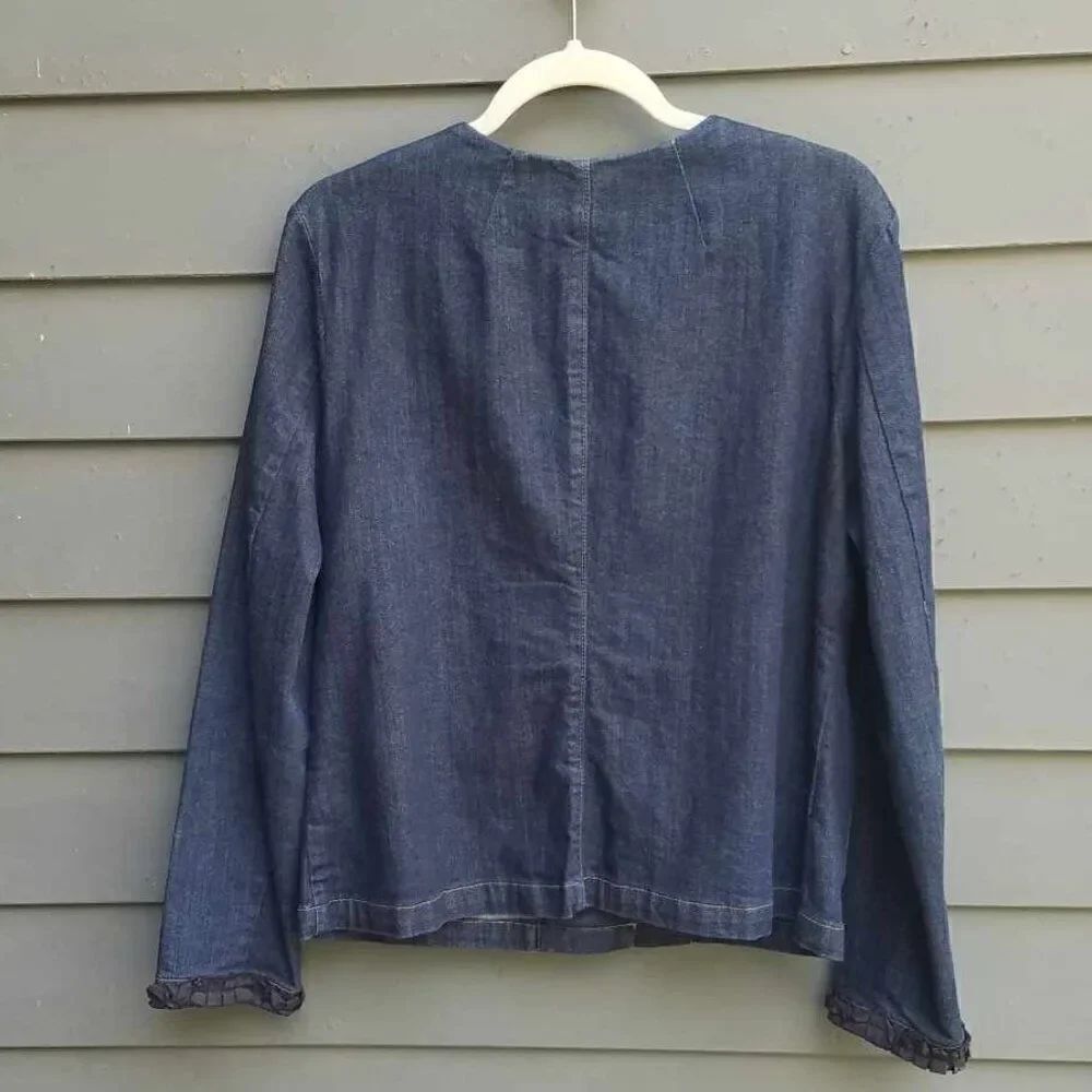 Liz Claiborne Denim Jacket Size Large - Picture 6 of 14